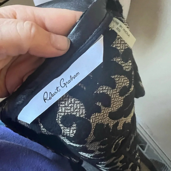 Robert Graham Mabel Woven Leather Jacket, size XS - Picture 8 of 9